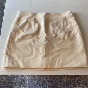 J Crew winter white mini skirt